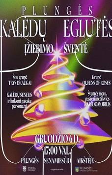 Weihnachtsbaumbeleuchtungszeremonie in Plungė